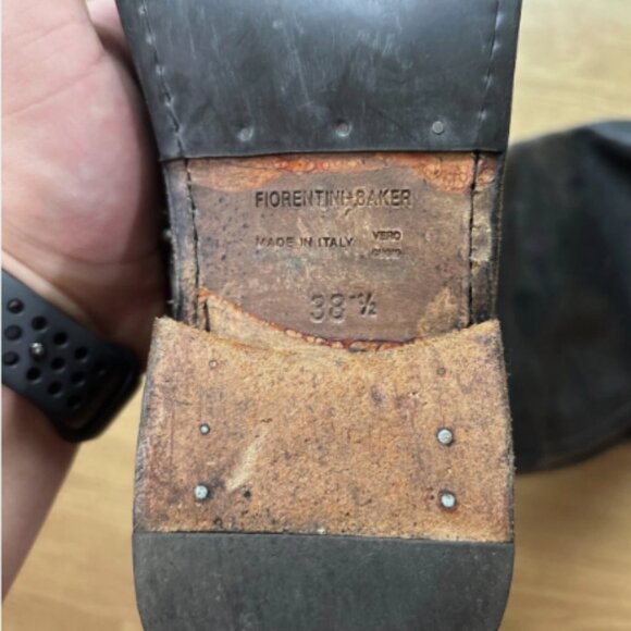 Fiorentini and Baker Black Leather Eternity OTK fold down boots 8.5 - Picture 3 of 5